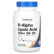 Фото товару R-Alpha Lipoic Acid 100 mg Фото товару R-Alpha Lipoic Acid 100 mg, Альфа-ліпоєва кислота, 120 капсул