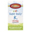 Фото товару Carlson, Kid's Super Daily K2, Вітамін K2 MK-7, 10.16 мл