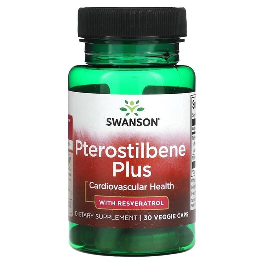 Основное фото товара Pterostilbene Plus with Resveratrol Основное фото товара Swanson, Птеростильбен, Pterostilbene Plus with Resveratrol, 30 к