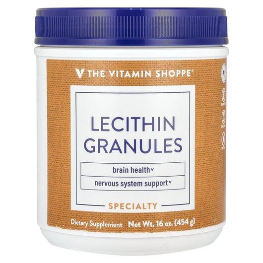 Основне фото товару Lecithin Granules Основне фото товару TheVitaminShoppe, Lecithin Granules, Лецитин, 454 г