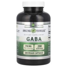 ГАМК GABA 750 mg Amazing Nutrition 200 капсул
