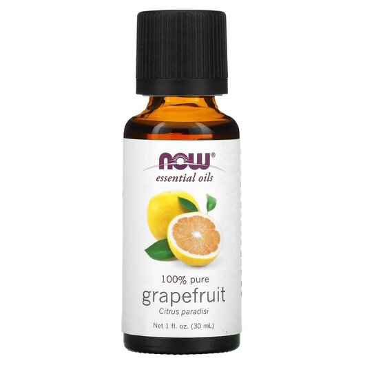 Основное фото товара NOW Foods, Эфирное масло, Pure Essential Oil Grapefruit, 30 мл