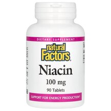 Niacin 100 mg Витамин B3 Ніацин Natural Factors