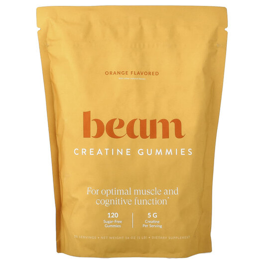 Основне фото товару Creatine Gummies Orange Основне фото товару Beam, Creatine Gummies Orange, Креатин, 120 таблеток