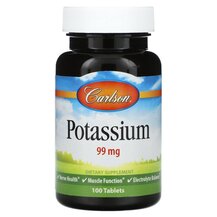Potassium 99 mg Калий Carlson 100 таблеток Potassium 99 mg Калий Carlson 100 таблеток