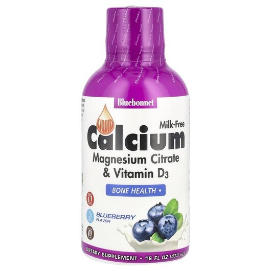 Основное фото товара Liquid Calcium Magnesium Citrate Plus Vitamin D3 Natural Blueberry Flavor Основное фото товара Liquid Calcium Magnesium D3 Blueberry, Жидкий Кальций Магний D3,