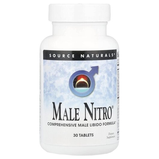 Основне фото товару Source Naturals, Male Nitro, Вітаміни для жінок, 30 таблеток