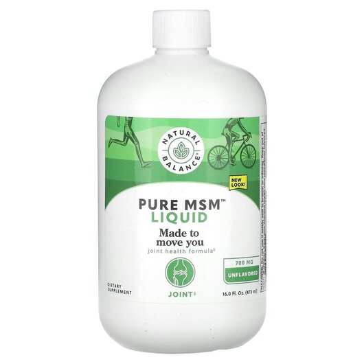 Основне фото товару Pure MSM Liquid Unflavored 700 mg Основне фото товару Pure MSM Liquid Unflavored 700 mg, Метилсульфонілметан МСМ, 473 м