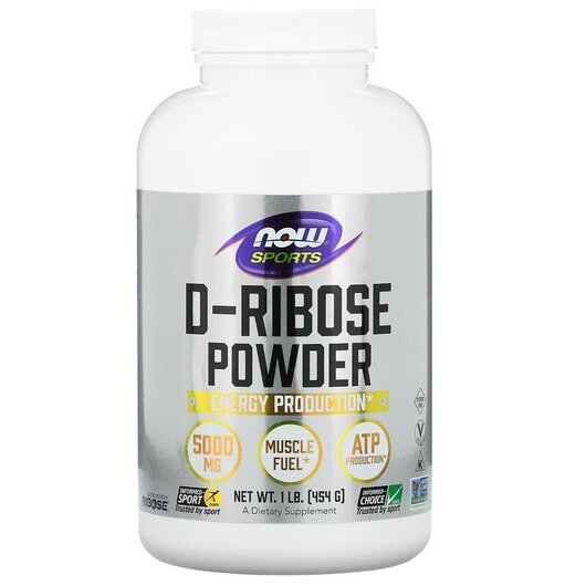 Основное фото товара Sports D-Ribose Powder Основное фото товара NOW Foods, D-рибоза в порошке, Sports D-Ribose Powder, 454 г