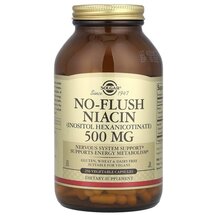 No-Flush Niacin 500 mg Ниацин 500 мг Solgar 250 капсул