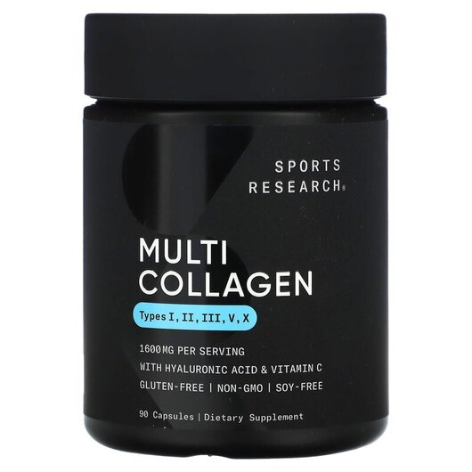 Основне фото товару Sports Research, Multi Collagen Complex, Колаген, 90 капсул