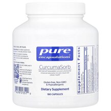 CurcumaSorb Куркумин Pure Encapsulations 180 капсул