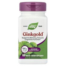 Ginkgold Гинкго Билоба 60 мг Nature's Way 150 таблеток Ginkgold Гинкго Билоба 60 мг Nature's Way 150 таблеток