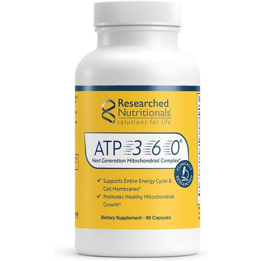 Основне фото товару Researched Nutritionals, ATP 360, Клітинне здоров'я, 90 капс