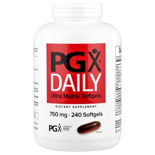 Основне фото товару PGX Daily Ultra Matrix Softgels 750 mg Основне фото товару PGX Daily Ultra Matrix Softgels 750 mg, Підтримка рівня цукру, 24