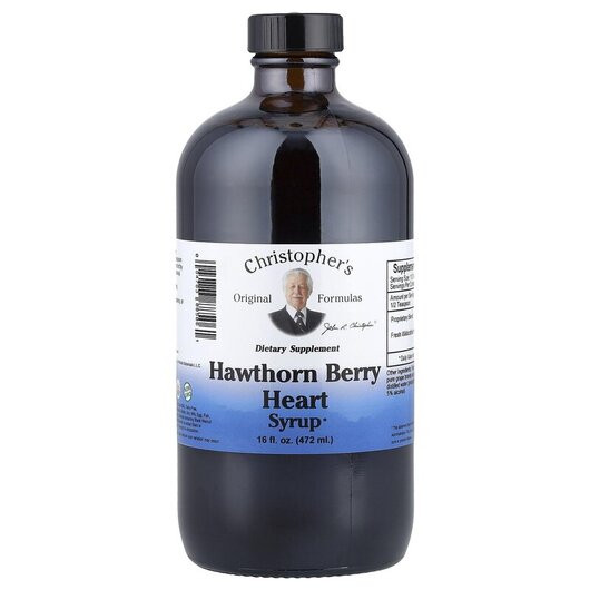 Основное фото товара Hawthorn Berry Heart Syrup Основное фото товара Боярышник, Hawthorn Berry Heart Syrup, 472 мл