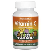 Вітамін C Animal Parade Vitamin C Natures Plus 90 таблеток Вітамін C Animal Parade Vitamin C Natures Plus 90 таблеток