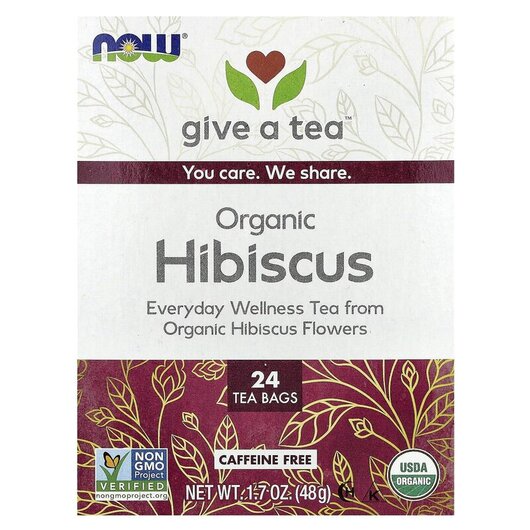 Основное фото товара Organic Real Tea Organically Hip Hibiscus Caffeine-Free 24 Tea Bags 1 Основное фото товара Organic Real Tea Organically Hip Hibiscus Caffeine-Free, Органиче