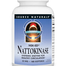 Nattokinase NSK-SD Наттокиназа Source Naturals 180 капсул