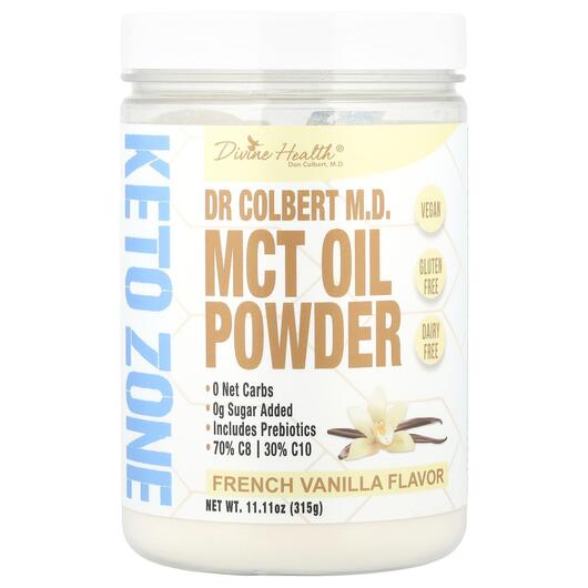 Основне фото товару Dr Colbert M.D. MCT Oil Powder French Vanilla Основне фото товару Dr Colbert M.D. MCT Oil Powder French Vanilla, МСТ Тригліцериди,