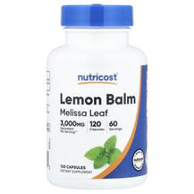 Lemon Balm Мелисса Nutricost 120 капсул Lemon Balm Мелисса Nutricost 120 капсул
