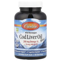 Олія печінки тріски Wild Norwegian Cod Liver Oil Carlson