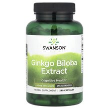 Ginkgo Biloba Extract 60 mg Гинкго Билоба Swanson