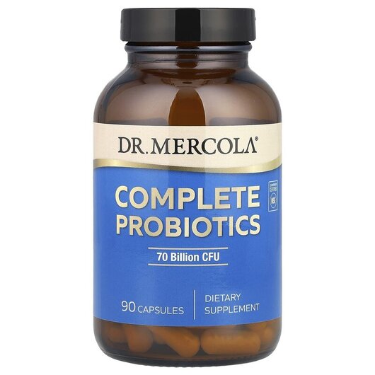 Основне фото товару Complete Probiotics Основне фото товару Dr. Mercola, Complete Probiotics 90, Пробіотики, 90 капсул