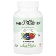 Омега 3 Chewable Omega Yums 1000 Natural Fruit Maxi Health