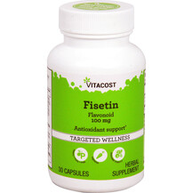 Fisetin Flavonoid 100 mg Фисетин Vitacost 30 капсул