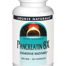 Pancreatin Панкреатин Source Naturals 50 капсул