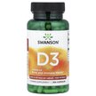 Фото товара Swanson, Витамин D3, D3 1000 IU 25 mcg, 250 капсул
