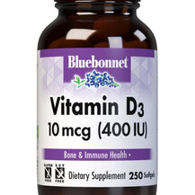 Vitamin D3 Витамин D Bluebonnet Nutrition 250 капсул