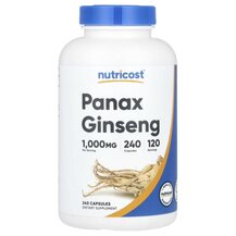 Panax Ginseng 1000 mg Женьшень Nutricost 240 капсул
