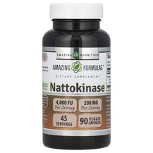Nattokinase 100 mg Наттокиназа Amazing Nutrition 90 капсул
