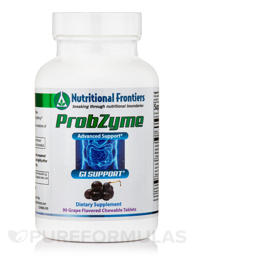 Основное фото товара ProbZyme Grape Flavor Основное фото товара Nutritional Frontiers, Ферменты, ProbZyme Grape Flavor, 90 таблет