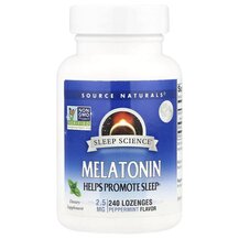 Melatonin Peppermint 2.5 mg Мелатонин Source Naturals