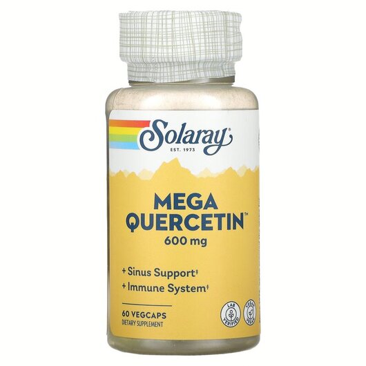 Основное фото товара Mega Quercetin 600 mg Основное фото товара Solaray, Мега Кверцетин 600 мг, Mega Quercetin, 60 капсул