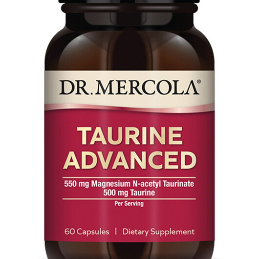 Основне фото товару Taurine Advanced Основне фото товару Dr. Mercola, Taurine Advanced, L-Таурин, 60 капсул