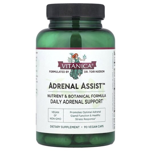 Основне фото товару Adrenal Assist Adrenal Support Основне фото товару Adrenal Assist Adrenal Support, Підтримка наднирників, 90 капсул