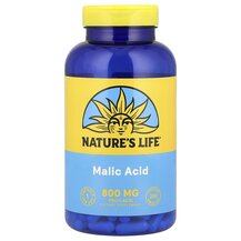 Malic Acid 800 mg Яблучная кислота Natures Life 250 капсул
