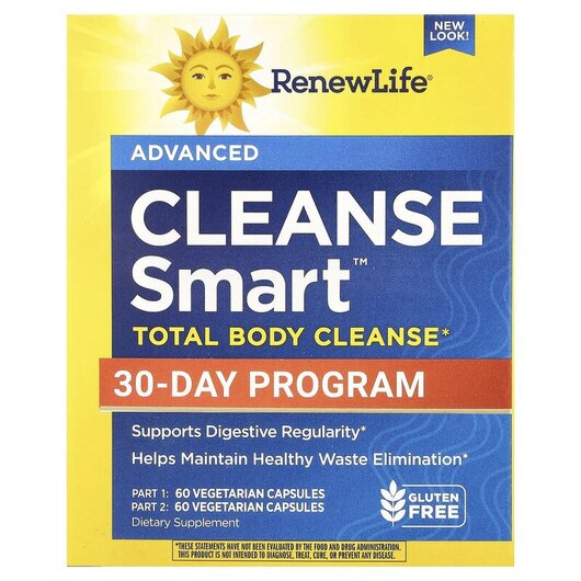 Основное фото товара Cleanse Smart Total Body Cleanse, Детокс и очистка, 30 дневная пр