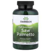 Екстракт Пальметто Saw Palmetto 540 mg Swanson 250 капсул