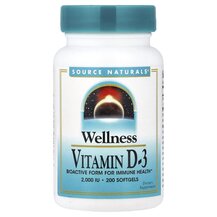 Wellness Vitamin D-3 50 mcg 2000 IU Витамин D3 Source Wellness Vitamin D-3 50 mcg 2000 IU Витамин D3 Source