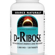 D-Ribose D-рибоза Source Naturals 120 таблеток