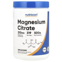 Магній Magnesium Citrate Unflavored 210 mg Nutricost 500 г Магній Magnesium Citrate Unflavored 210 mg Nutricost 500 г