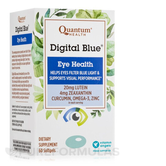 Основне фото товару Quantum Health, Digital Blue, Підтримка здоров'я зору, 60 ка
