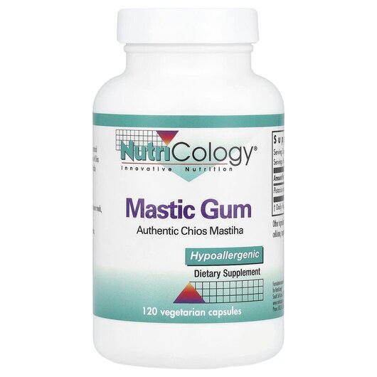 Основное фото товара Nutricology, Мастиковая смола, Mastic Gum 500 mg, 120 капсул