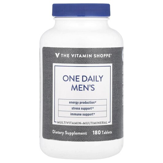 Основное фото товара One Daily Men's Основное фото товара TheVitaminShoppe, Витамины для мужчин, One Daily Men's, 180