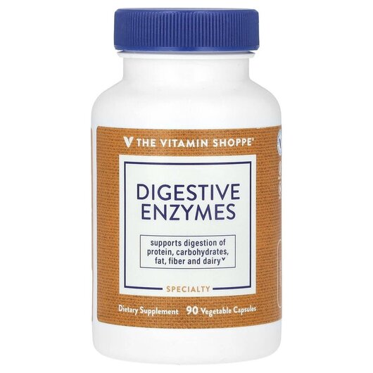 Основне фото товару TheVitaminShoppe, Digestive Enzymes, Ферменти, 90 капсул